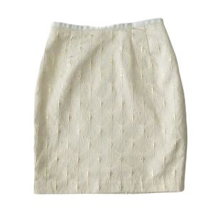 H&M Gold & Ivory Pencil Skirt | Size 4